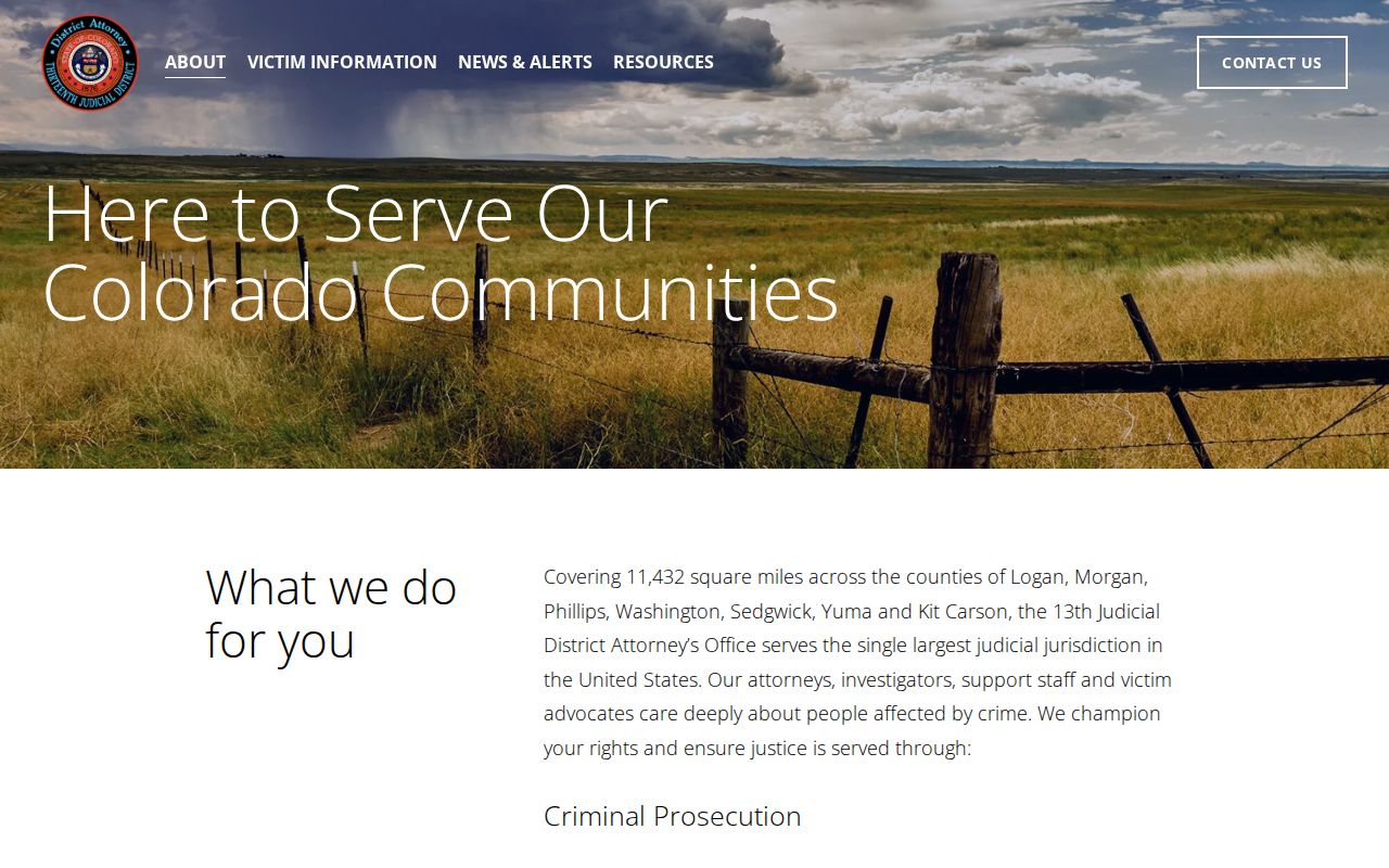 Kit Carson County Stratton criminal history district attorney records